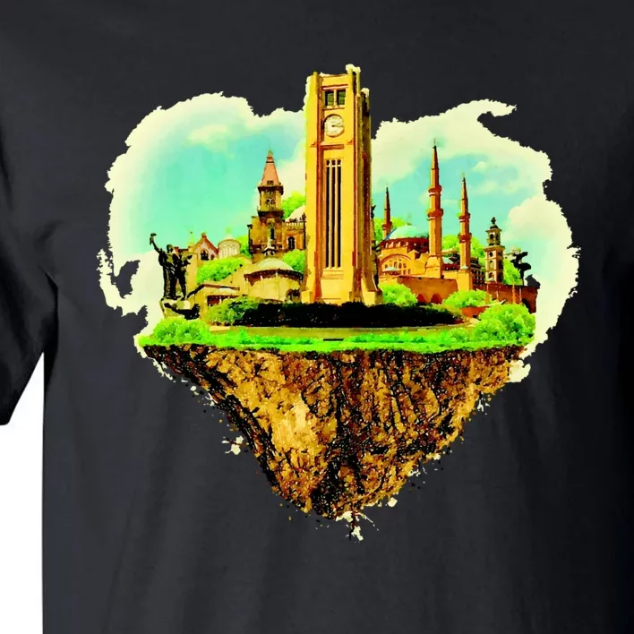 Beirut City On Floating Land Tall T-Shirt