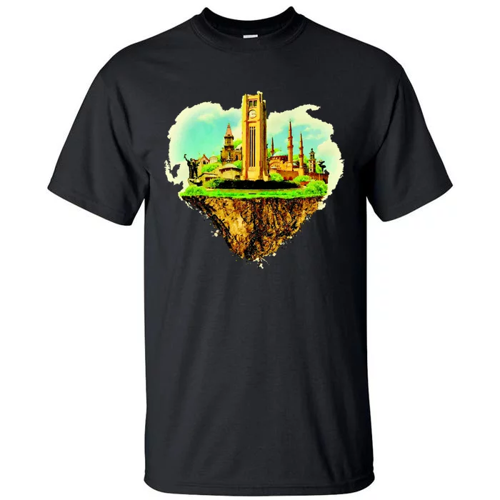 Beirut City On Floating Land Tall T-Shirt