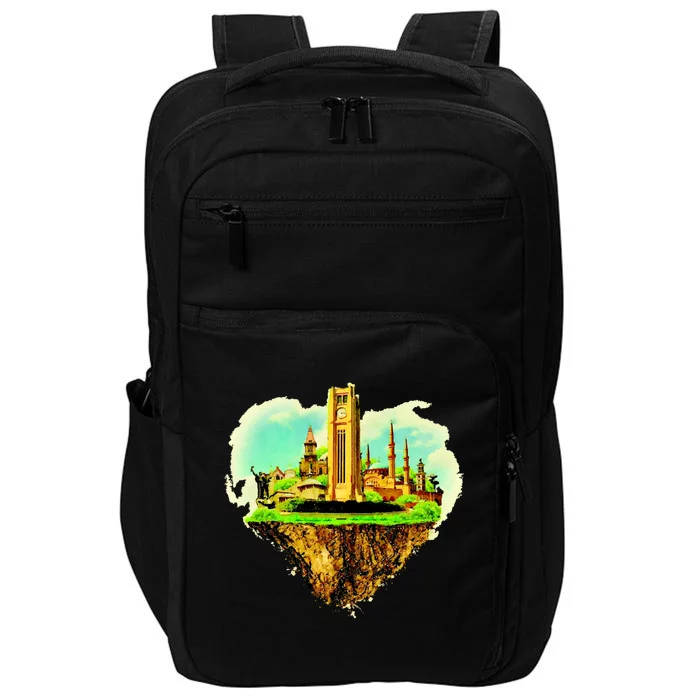 Beirut City On Floating Land Impact Tech Backpack