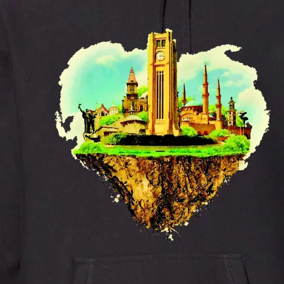 Beirut City On Floating Land Premium Hoodie