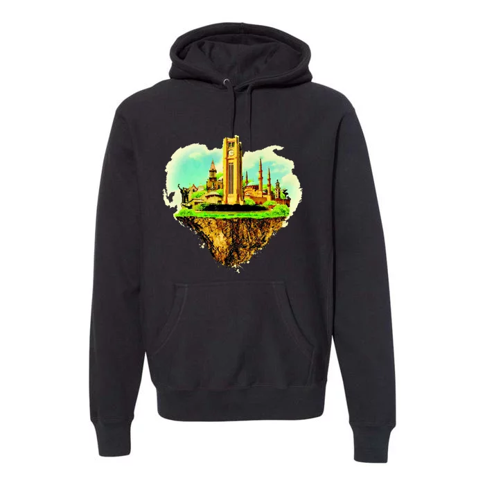 Beirut City On Floating Land Premium Hoodie