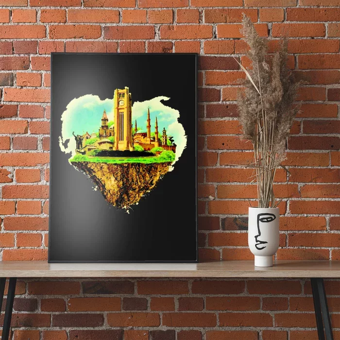 Beirut City On Floating Land Poster