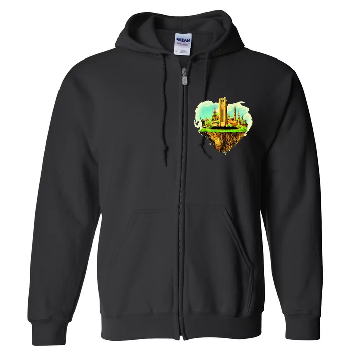 Beirut City On Floating Land Full Zip Hoodie