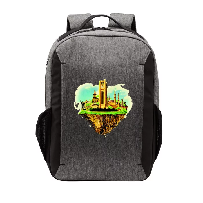 Beirut City On Floating Land Vector Backpack