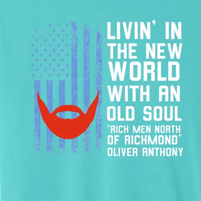 Blue Collar Oliver Anthony Rich North Of Richmond Flag ChromaSoft Performance T-Shirt