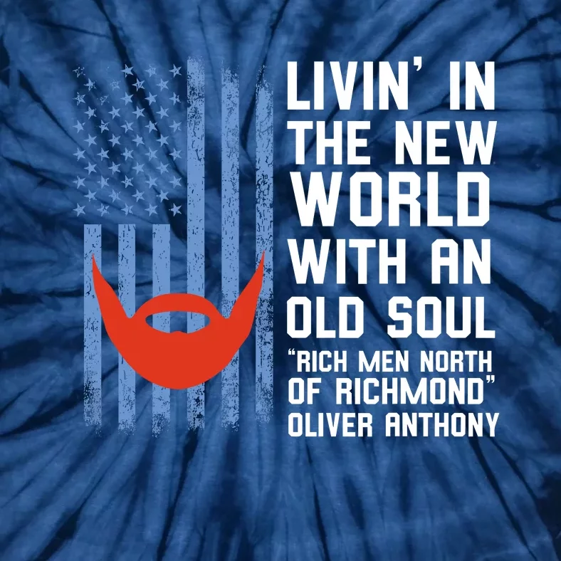 Blue Collar Oliver Anthony Rich Men North Of Richmond Flag Tie-Dye T-Shirt