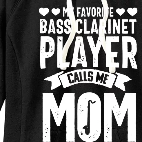 Bass Clarinet Player Funny Music Instrument Marching Band Women's Fleece Hoodie