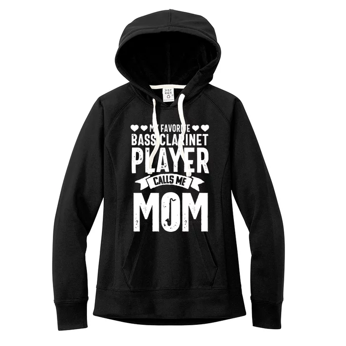 Bass Clarinet Player Funny Music Instrument Marching Band Women's Fleece Hoodie