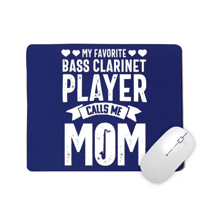 Bass Clarinet Player Funny Music Instrument Marching Band Mousepad