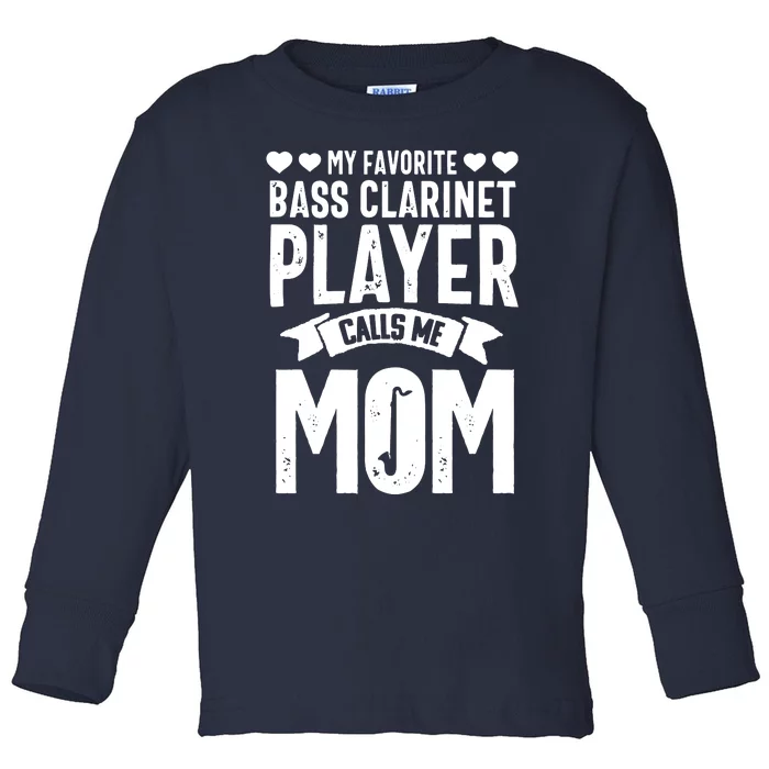 Bass Clarinet Player Funny Music Instrument Marching Band Toddler Long Sleeve Shirt