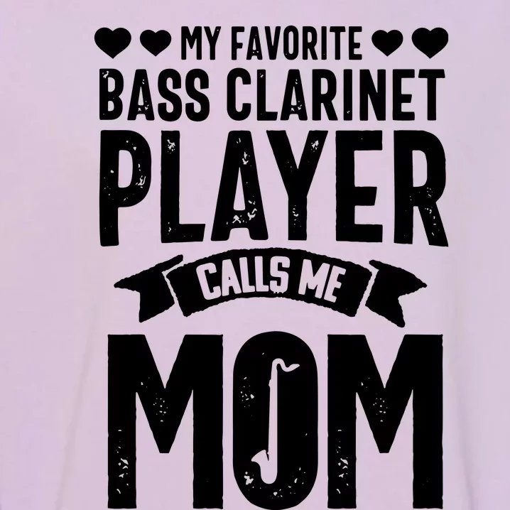 Bass Clarinet Player Funny Music Instrument Marching Band Garment-Dyed Sweatshirt