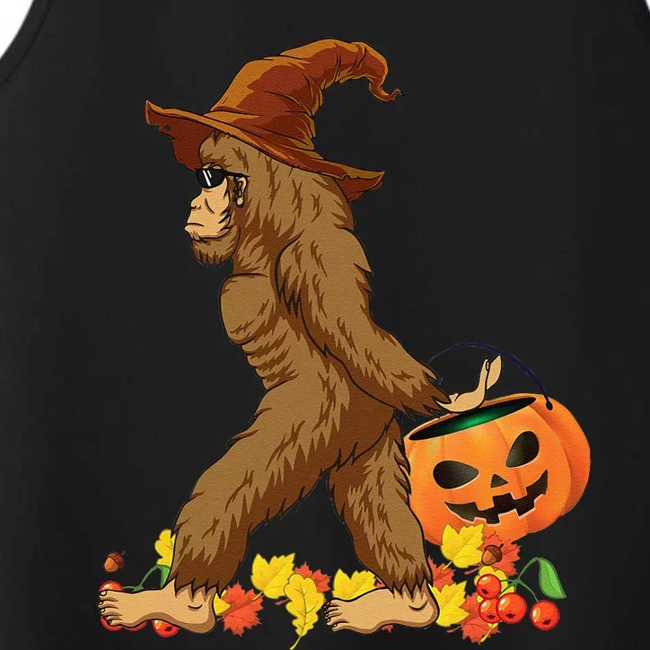 Bigfoot Carrying Pumpkin Halloween Costume Performance Tank