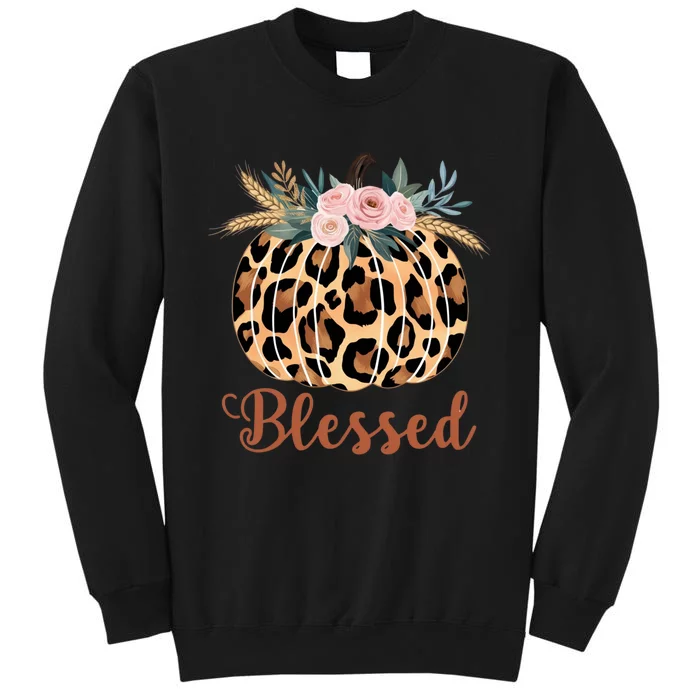 Blessed Cheetah Pumpkin October Fall Sweatshirt