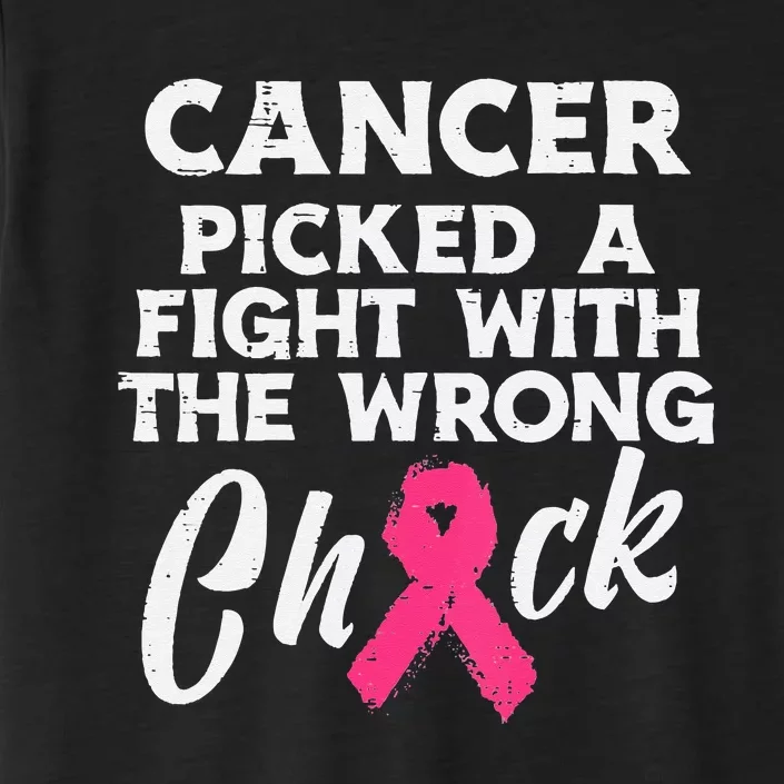 Breast Cancer Picked A Fight Wrong Chick Awareness ChromaSoft Performance T-Shirt