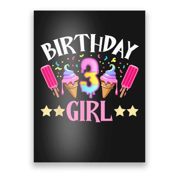 Birthday Cake Popsicle Dessert Sweet Tooth Ice Cream Poster