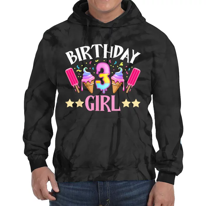 Birthday Cake Popsicle Dessert Sweet Tooth Ice Cream Tie Dye Hoodie