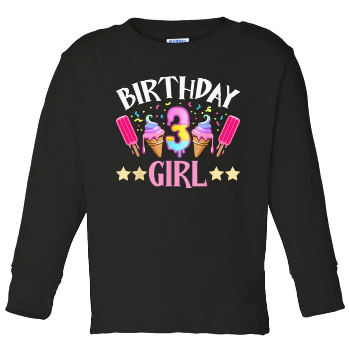 Birthday Cake Popsicle Dessert Sweet Tooth Ice Cream Toddler Long Sleeve Shirt