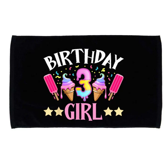 Birthday Cake Popsicle Dessert Sweet Tooth Ice Cream Microfiber Hand Towel