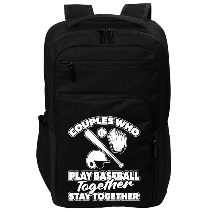 Baseballer Couple Player Sport Team Gift Baseball Gift Impact Tech Backpack