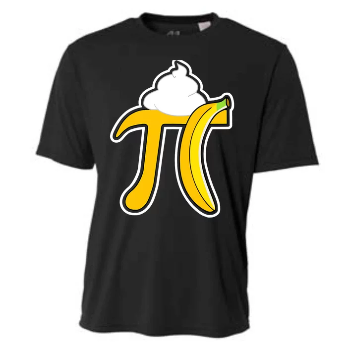 Banana Cream Pi Funny Pi Day Math Teacher Gift Cooling Performance Crew T-Shirt