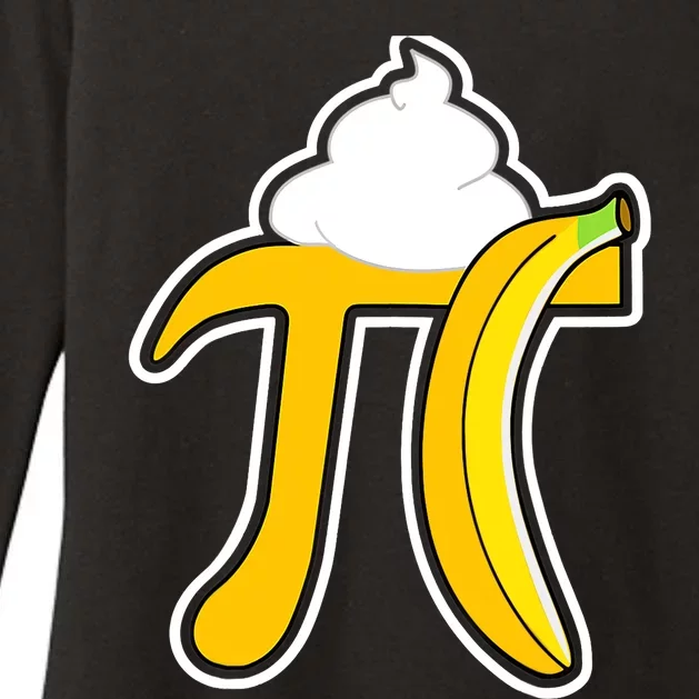 Banana Cream Pi Funny Pi Day Math Teacher Gift Womens CVC Long Sleeve Shirt