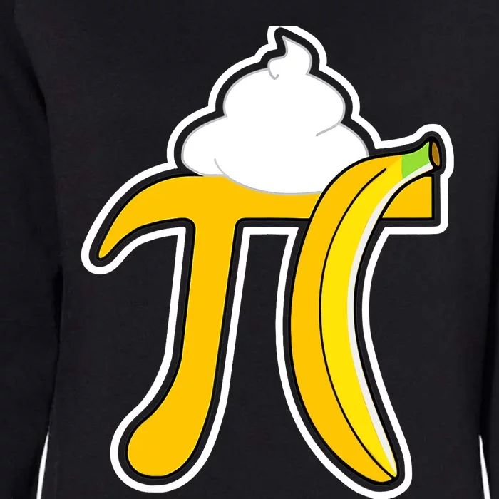 Banana Cream Pi Funny Pi Day Math Teacher Gift Womens California Wash Sweatshirt