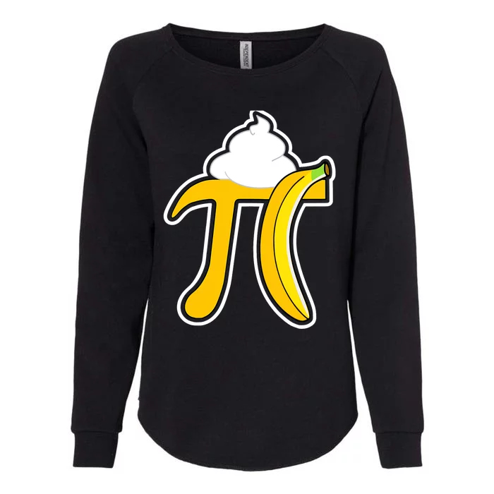 Banana Cream Pi Funny Pi Day Math Teacher Gift Womens California Wash Sweatshirt