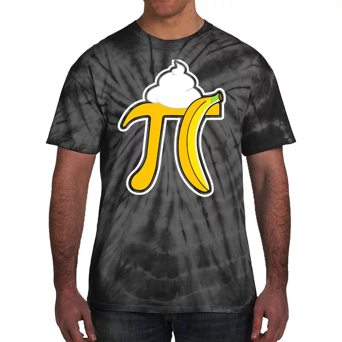 Banana Cream Pi Funny Pi Day Math Teacher Gift Tie-Dye T-Shirt