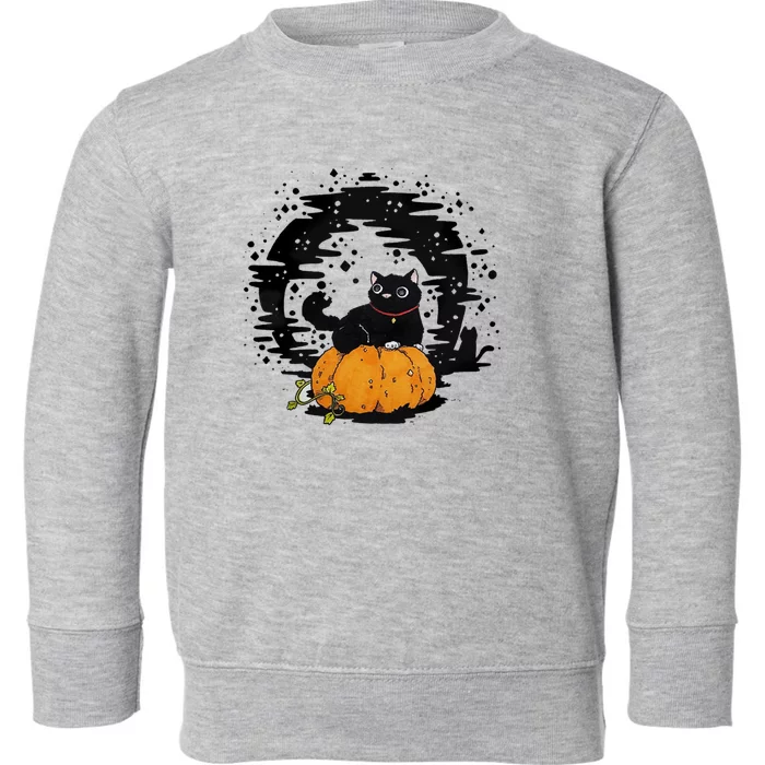 Boo Cat Pumpkin Halloween Theres Some Horrors In House Vibe Meaningful Gift Toddler Sweatshirt