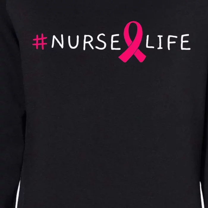 Breast Cancer Pink Awareness Ribbon Nurse Medical Worker Womens California Wash Sweatshirt