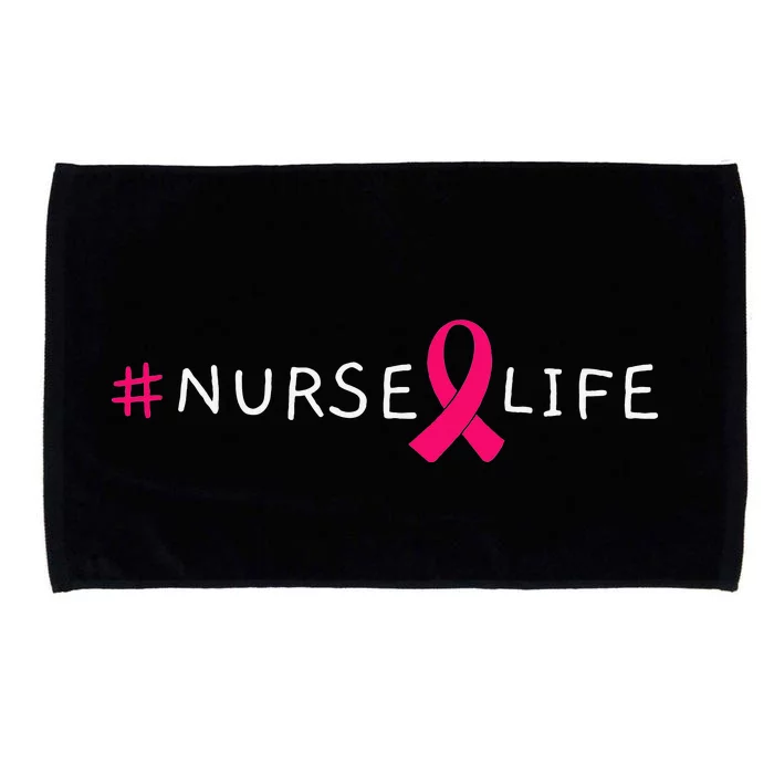 Breast Cancer Pink Awareness Ribbon Nurse Medical Worker Microfiber Hand Towel