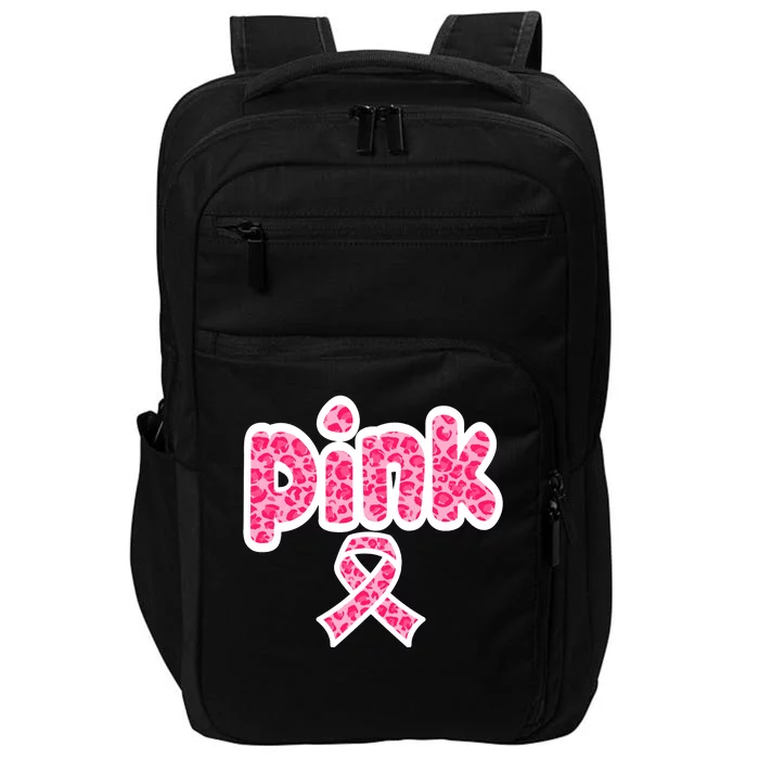 Breast Cancer Pink Ribbon Awareness Impact Tech Backpack