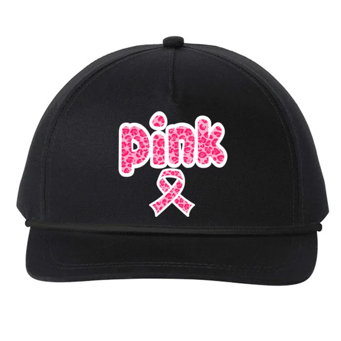 Breast Cancer Pink Ribbon Awareness Snapback Five-Panel Rope Hat