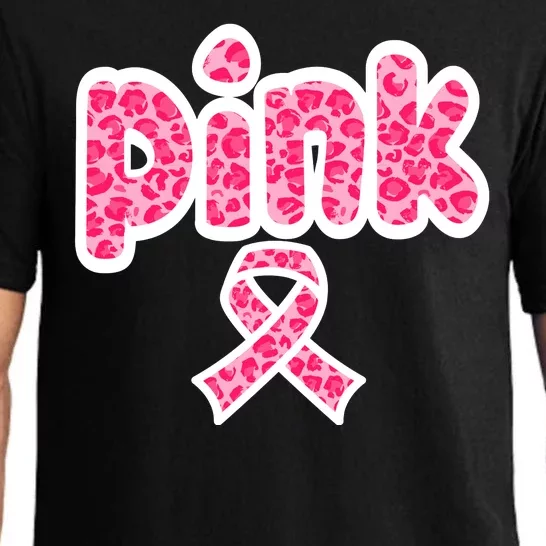 Breast Cancer Pink Ribbon Awareness Pajama Set