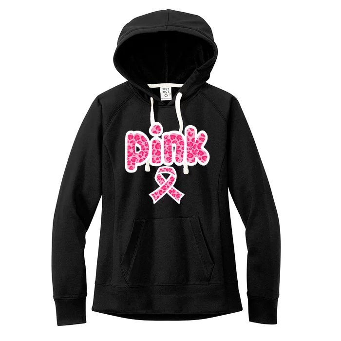 Breast Cancer Pink Ribbon Awareness Women's Fleece Hoodie