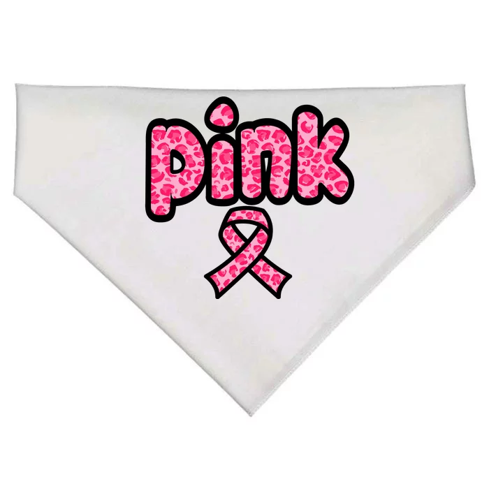 Breast Cancer Pink Ribbon Awareness USA-Made Doggie Bandana