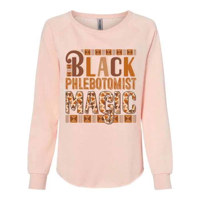 Black Costume Phlebotomist Proud Black History Month Womens California Wash Sweatshirt