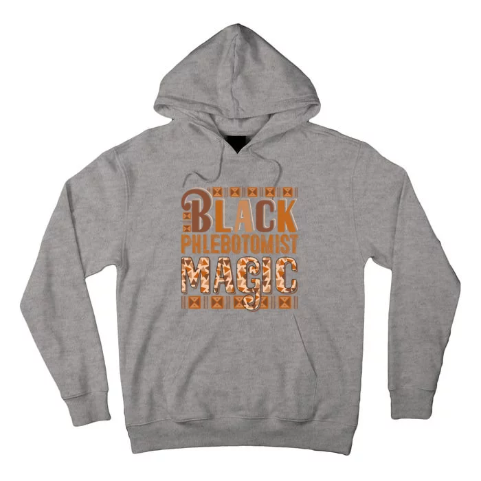 Black Costume Phlebotomist Proud Black History Month Tall Hoodie