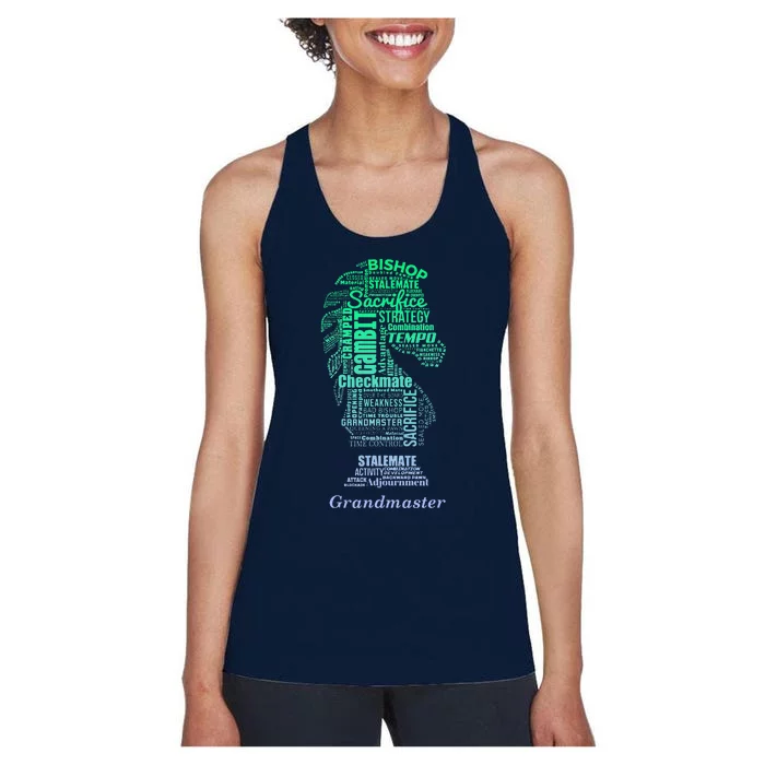 Bishop Chess Piece Group Costume Chess Club Chess Board Women's Racerback Tank