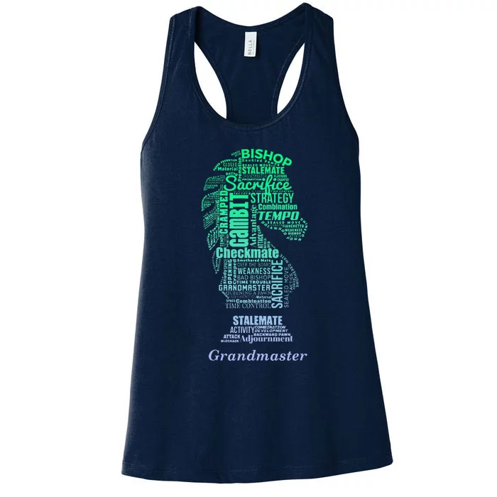 Bishop Chess Piece Group Costume Chess Club Chess Board Women's Racerback Tank