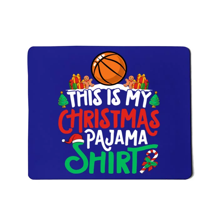 Basketball Christmas Pajama Gift Basketball Xmas Party Gift Mousepad