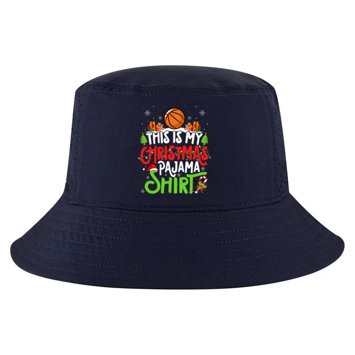 Basketball Christmas Pajama Meaningful Gift Xmas Party Basketball Gift Cool Comfort Performance Bucket Hat