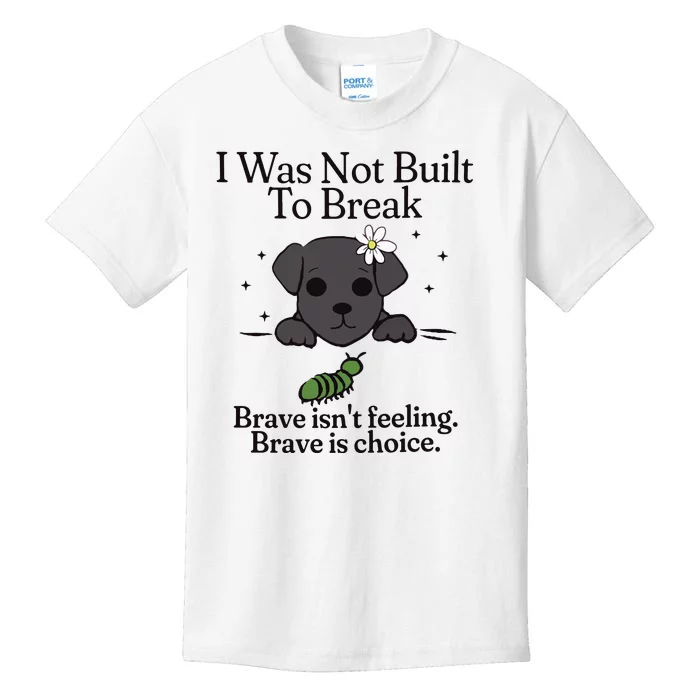 Brave Chiweenie Positive Motivational Inspirational Kids T-Shirt