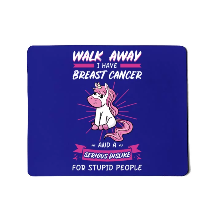 Breast Cancer Pink Awareness Ribbon Patients Unicorn Lover Gift Mousepad