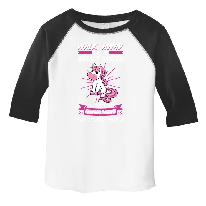 Breast Cancer Pink Awareness Ribbon Patients Unicorn Lover Gift Toddler Fine Jersey T-Shirt