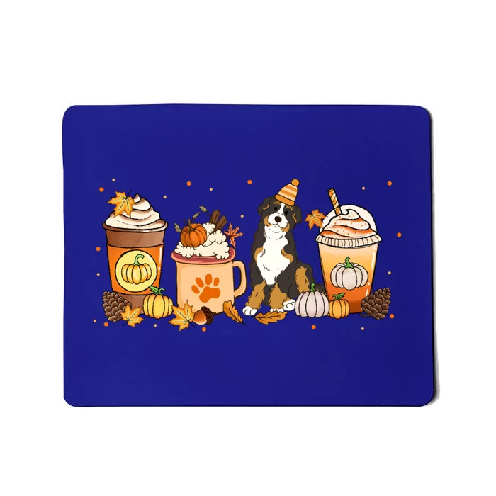 Bernedoodle Coffee Pumpkin Spice Dog Lover Fall Thanksgiving Gift Mousepad