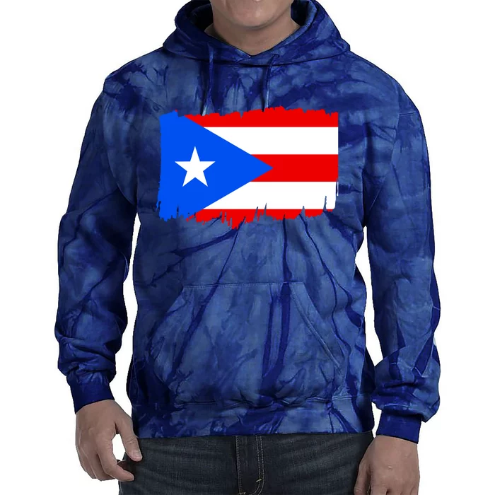 Boricua | Cute Pr Puerto Rican Pride Nuyorican Flag Ladies Rico Tie Dye Hoodie