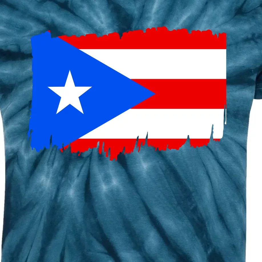 Boricua | Cute Pr Puerto Rican Pride Nuyorican Flag Ladies Rico Kids Tie-Dye T-Shirt