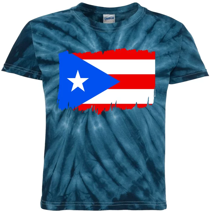 Boricua | Cute Pr Puerto Rican Pride Nuyorican Flag Ladies Rico Kids Tie-Dye T-Shirt