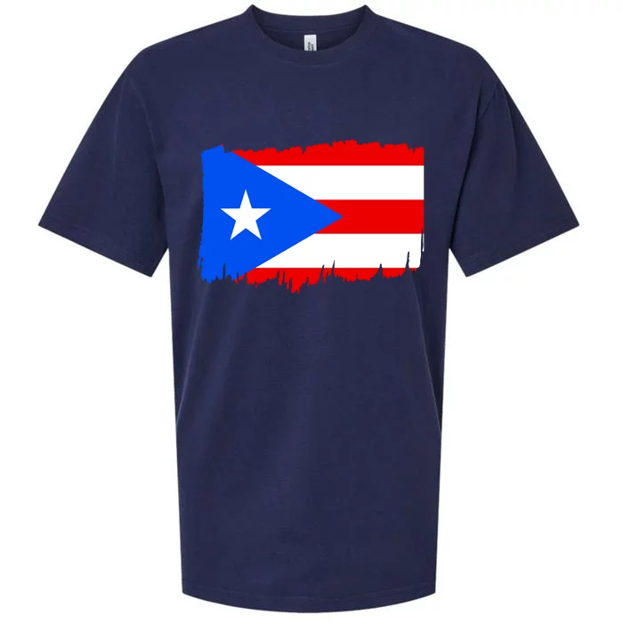 Boricua | Cute Pr Puerto Rican Pride Nuyorican Flag Ladies Rico Sueded Cloud Jersey T-Shirt